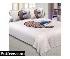 Get Closer To Nature With Dancing Peacock Printed Bed Sheets