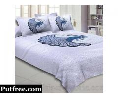 Get Closer To Nature With Dancing Peacock Printed Bed Sheets