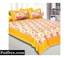 Buy Online Yellow Color Bed Sheets To Revive Your Bedroom