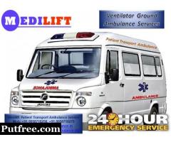 Get Medilift Road Ambulance Services in Hazaribagh for ICU Patient Shifting