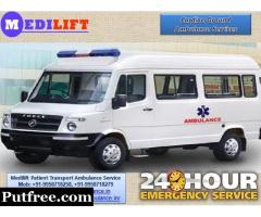 Medilift – Get Best Medically Ground Ambulance Service in Sri Krishna Puri with Medical Team