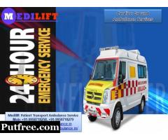 Medilift - Get Medically Equipped Ground Ambulance Service in Gandhi Maidan in Low Cost