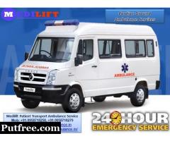 Medilift - Get any time Emergency Ground Ambulance Service in Mahendru