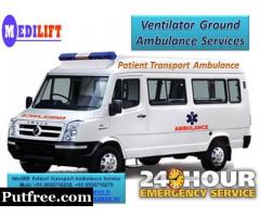 Get Medilift Road Ambulance Service in Dhanbad for Patient Shifting Facilities