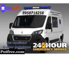 Get Medilift Ambulance Service in Koderma at Low Cost with Medical Team