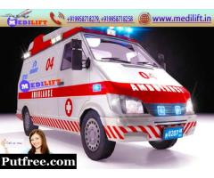 Medical Emergency Ambulance Service in Samastipur with Medical Team