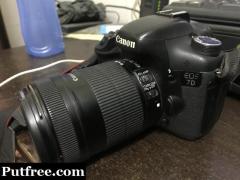 Canon 7d with 18 to 135mm