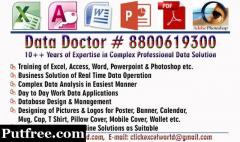 Data Doctor # 8800619300      10++ Years of Expertise in Complex Professional Data Solution