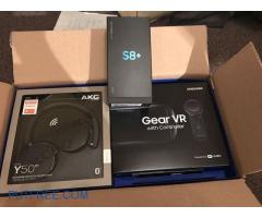 Brand new Samsung Galaxy s8 plus comes with Samsung Gear VR And AKG Bluetooth