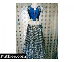 Party wear lahnga and blouse with accessories