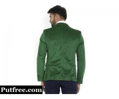 Arrow Solid Single Breasted Casual Men's Blazer (Green) BRAND NEW