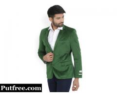 Arrow Solid Single Breasted Casual Men's Blazer (Green) BRAND NEW