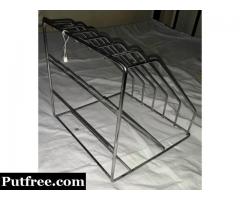 Stainless Steel File Holder and plates stand / rack