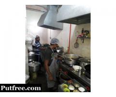 Restaurant South Indian and Chinese all kitchen appliances with chimney