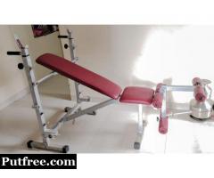 Pro Gym Bench With All Accessories