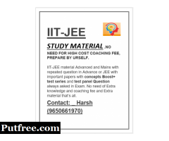 IIT-JEE   STUDY MATERIAL
