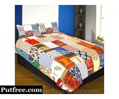 Looking for handmade Single Bed sheet?Visit Jaipur Fabric and order online.